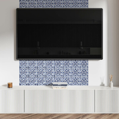 Square wall panel Floral pattern with ornaments
