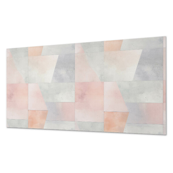 Pvc wall panel Geometry in pastels