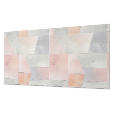 Pvc wall panel Geometry in pastels