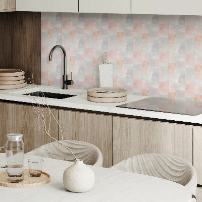 Pvc wall panel Geometry in pastels