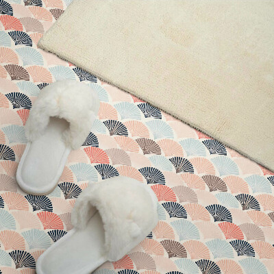 Square wall panel Fan pattern in waves