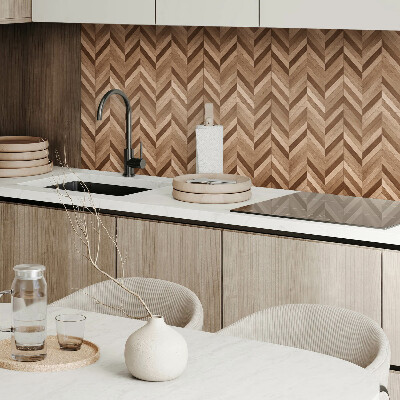 Pvc wall panel Herringbone wood pattern