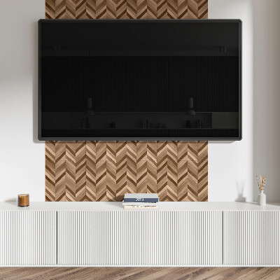 Pvc wall panel Herringbone wood pattern