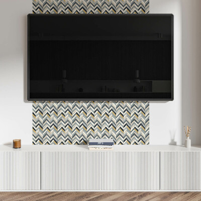 Square tv wall panel Herringbone pattern
