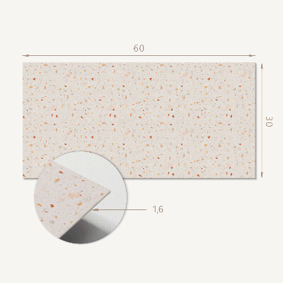 Square wall panel Abstract Terrazzo Pattern