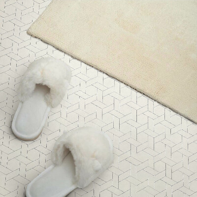 Square wall panel Geometric hexagonal pattern