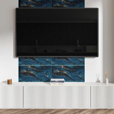 Square tv wall panel Abstract pattern with waves