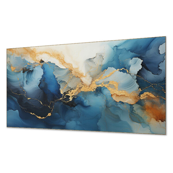 Square wall panel Abstract pattern with waves