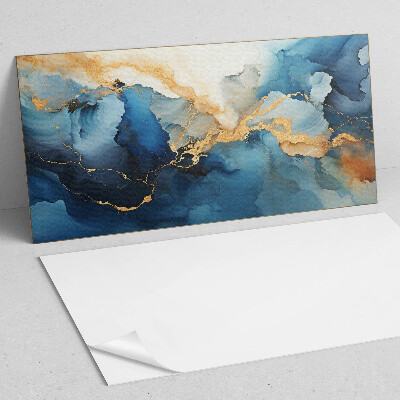 Square wall panel Abstract pattern with waves