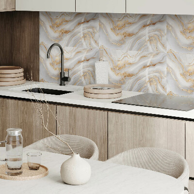 Square tv wall panel Abstract waves with details
