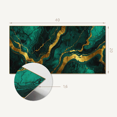 Square wall panel Waves of abstract structure