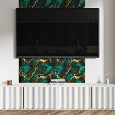 Square wall panel Waves of abstract structure