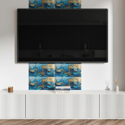Square tv wall panel Abstract water pattern