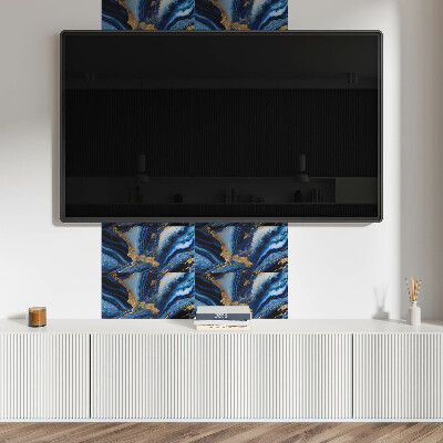 Pvc wall panel Abstract wavy pattern