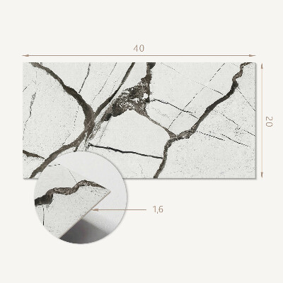 Square tv wall panel Marble pattern with veins