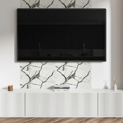 Square tv wall panel Marble pattern with veins