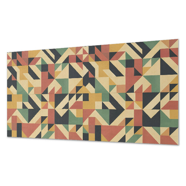 Square wall panel Abstract geometric pattern