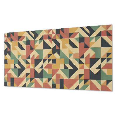 Square wall panel Abstract geometric pattern