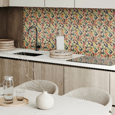 Square wall panel Abstract geometric pattern