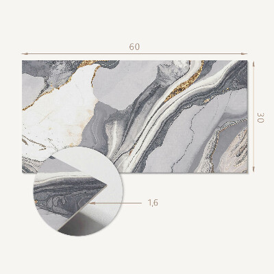 Pvc wall panel Abstract waves and veins