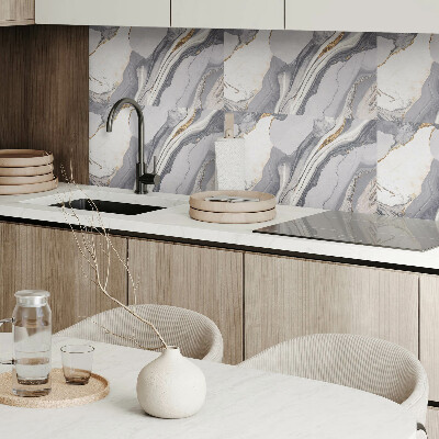 Pvc wall panel Abstract waves and veins
