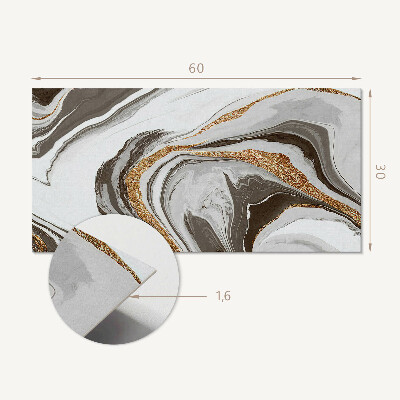 Square tv wall panel Waves of abstract patterns