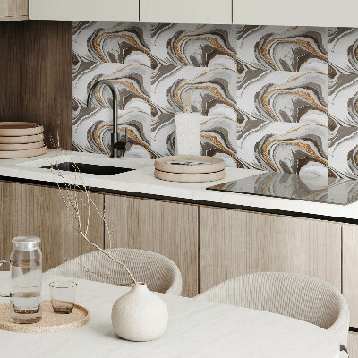 Square tv wall panel Waves of abstract patterns