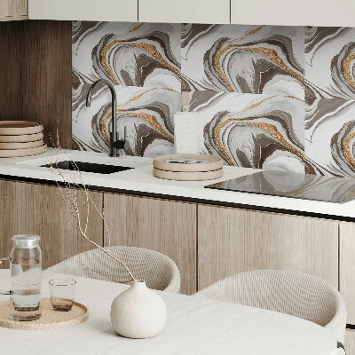 Square tv wall panel Waves of abstract patterns
