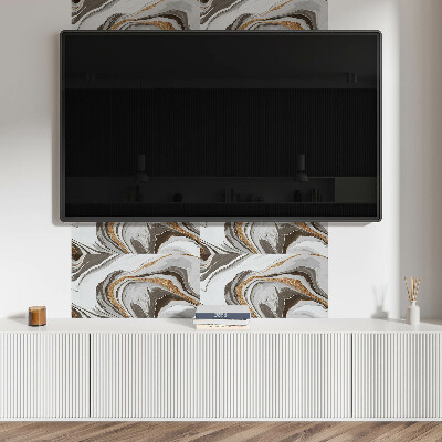 Square tv wall panel Waves of abstract patterns