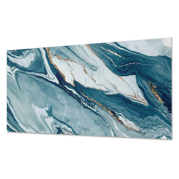 Square wall panel Abstract waves in motion