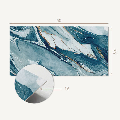 Square wall panel Abstract waves in motion