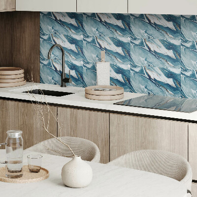 Square wall panel Abstract waves in motion