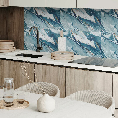 Square wall panel Abstract waves in motion
