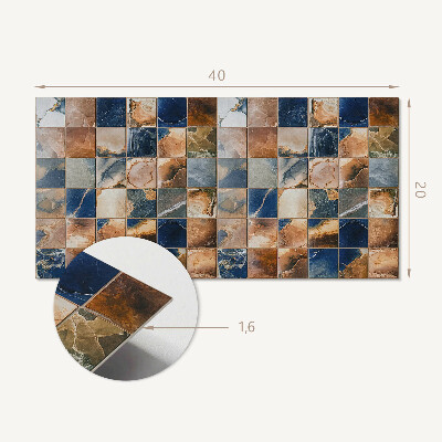 Pvc wall panel Mosaic with stone patterns