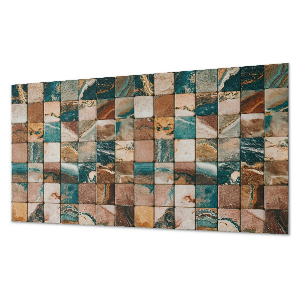 Square tv wall panel Mosaic with stone tiles