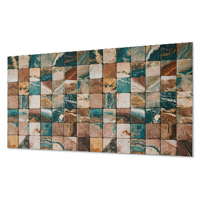 Square tv wall panel Mosaic with stone tiles