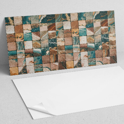 Square tv wall panel Mosaic with stone tiles