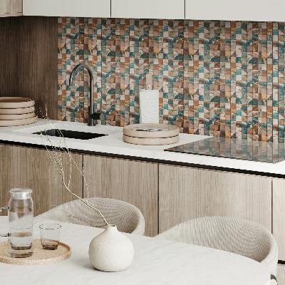 Square tv wall panel Mosaic with stone tiles