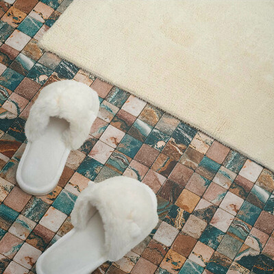 Square tv wall panel Mosaic with stone tiles