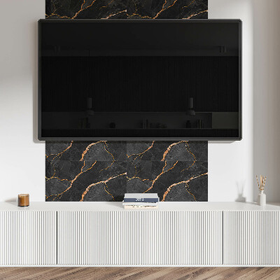 Square tv wall panel Elegant marble with veins