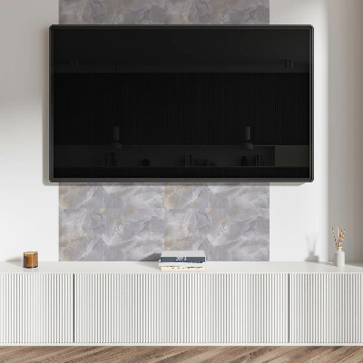 Square tv wall panel Natural stone pattern