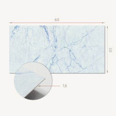 Square tv wall panel Veined marble pattern