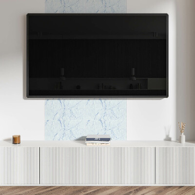 Square tv wall panel Veined marble pattern