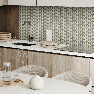 Square tv wall panel Geometric triangle pattern