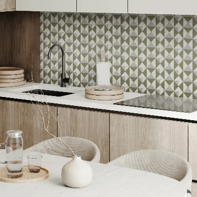 Square tv wall panel Geometric triangle pattern