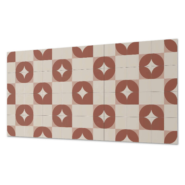 Square wall panel Geometric pattern with circles