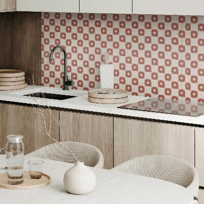 Square wall panel Geometric pattern with circles
