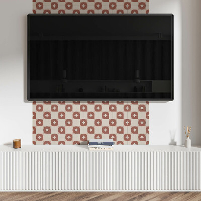 Square wall panel Geometric pattern with circles