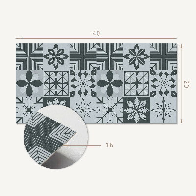 Pvc wall panel Geometric patterns in mosaic