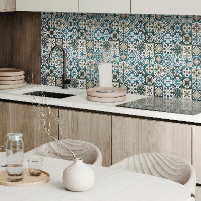Square wall panel Tile patterns in the layout